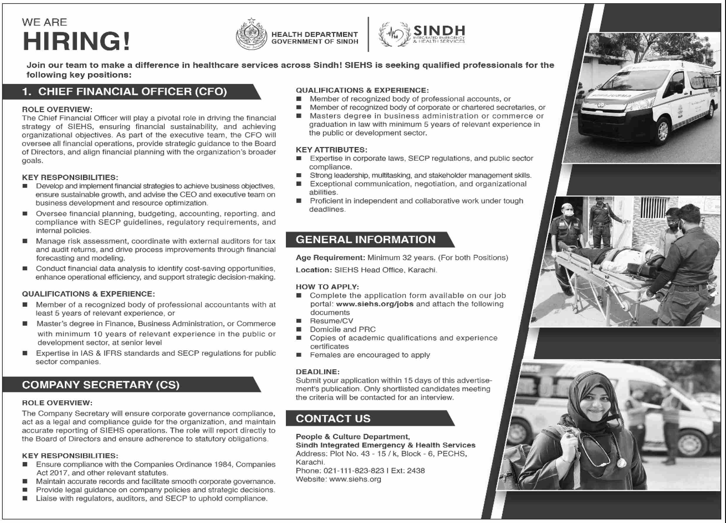 Jobs in Health Department Karachi